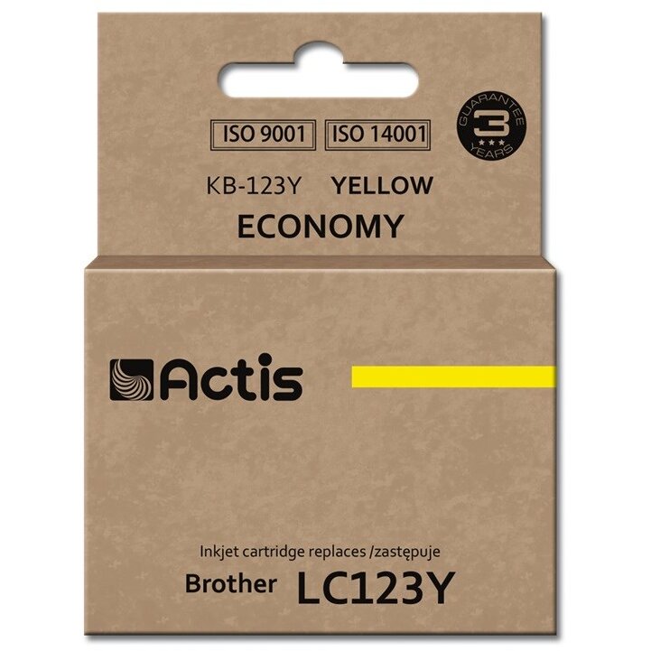 Consumabil KB-123Y Brother LC123Y/LC121Y Standard 10ml Yellow