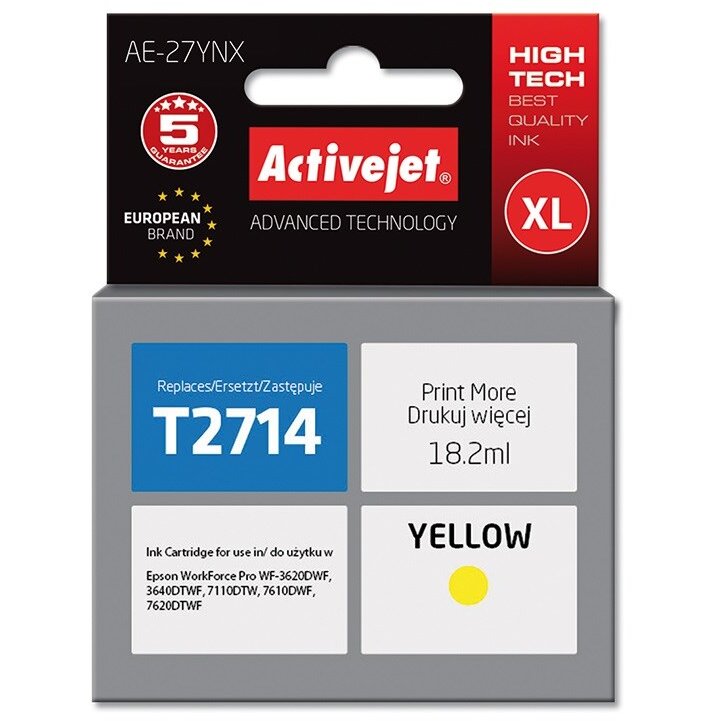 Consumabil AE-27YNX  Epson 27XL T2714 Supreme 18ml Yellow