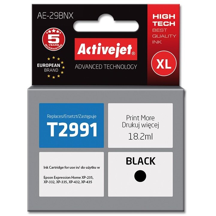 Cartuș Inkjet ActiveJet 18 ml Black