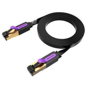 Patchcord STP Cat7 8m Black