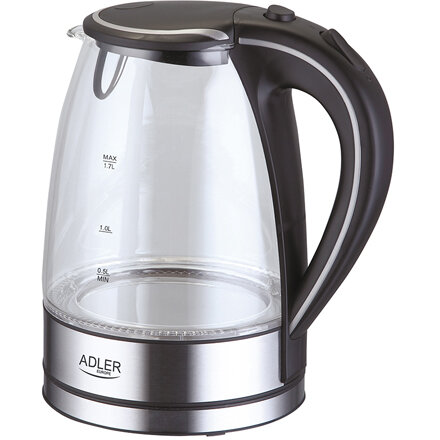 Fierbator de Apa 1.7l 2200W Oprire Automata Transparent/Gri