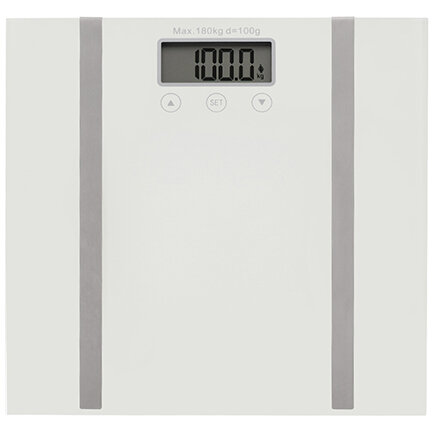 Cantar Corporal ADLER Sticla Securizata Max 180kg Precizie 100g Alb