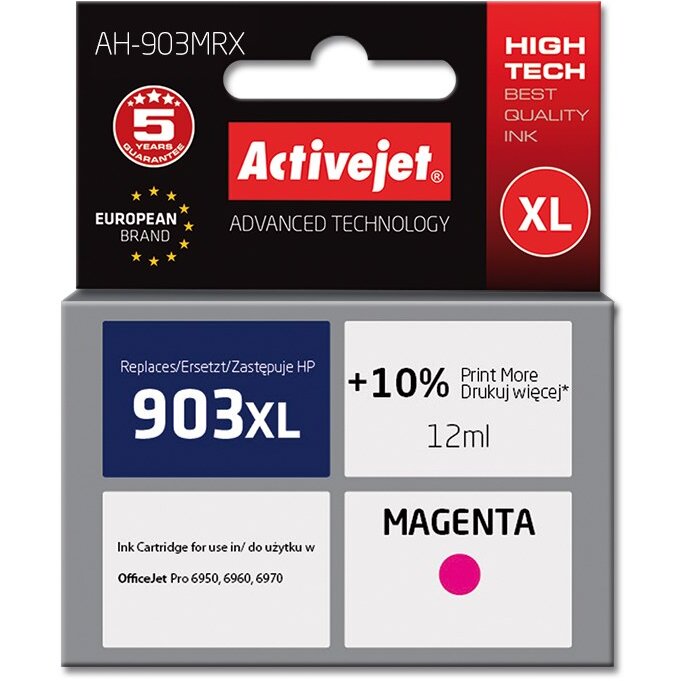 Consumabil AH-903MRX  HP 903XL T6M07AE Premium 12ml Magenta