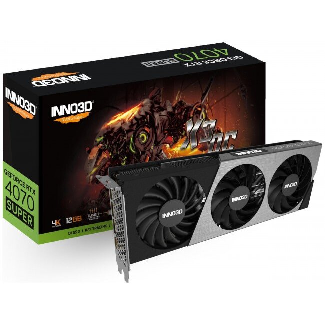 Placa Video GeForce RTX 4070 SUPER X3 OC 12GB GDDR6X X DLSS 3