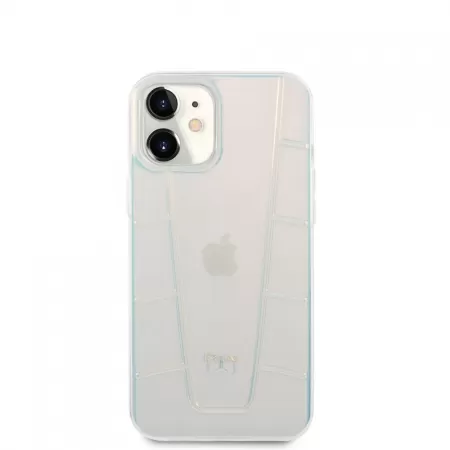 Husa Mercedes Cover  Line Iridescent pentru iPhone 12 Mini Clear