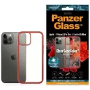 Protective Case for Apple iPhone 12 Pro Max, Transparency / Red Frame