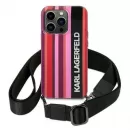 Cover  Stripes Strap pentru iPhone 14 Pro Max Pink