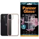 Protective Case for Apple iPhone 12 mini, Transparent / Pale Pink Frame