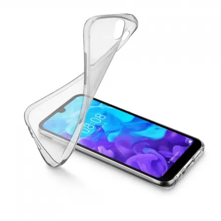 Husa Cellularline Cover  Silicon Slim  Huawei Y5 2019 Transparent