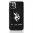 Cover US Polo Silicone Big Horse pentru iPhone 12 Mini Black