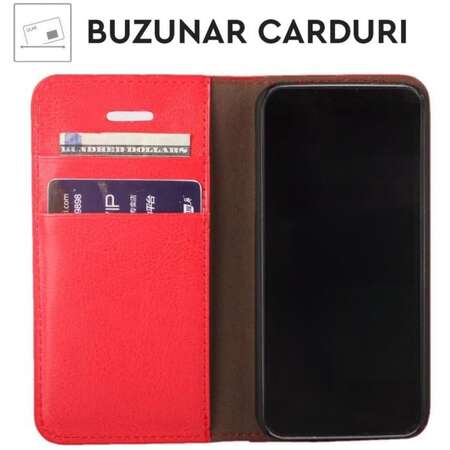 Husa Lemontti Book Stand pentru Samsung Galaxy A15 / A15 5G Rosu