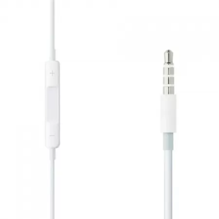 Casti Apple cu Fir  Microfon Output Jack 3.5mm Alb