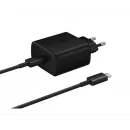 Retea  USB-C cu cablu USB C, QC 3.0 45W Negru