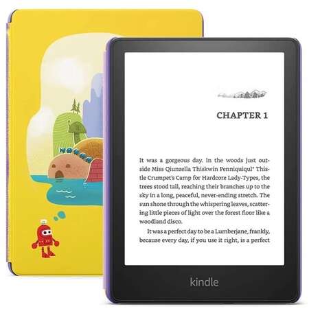 eBook Reader Kindle Paperwhite Kids 6.8inch 8GB WiFi Robot Dreams Galben