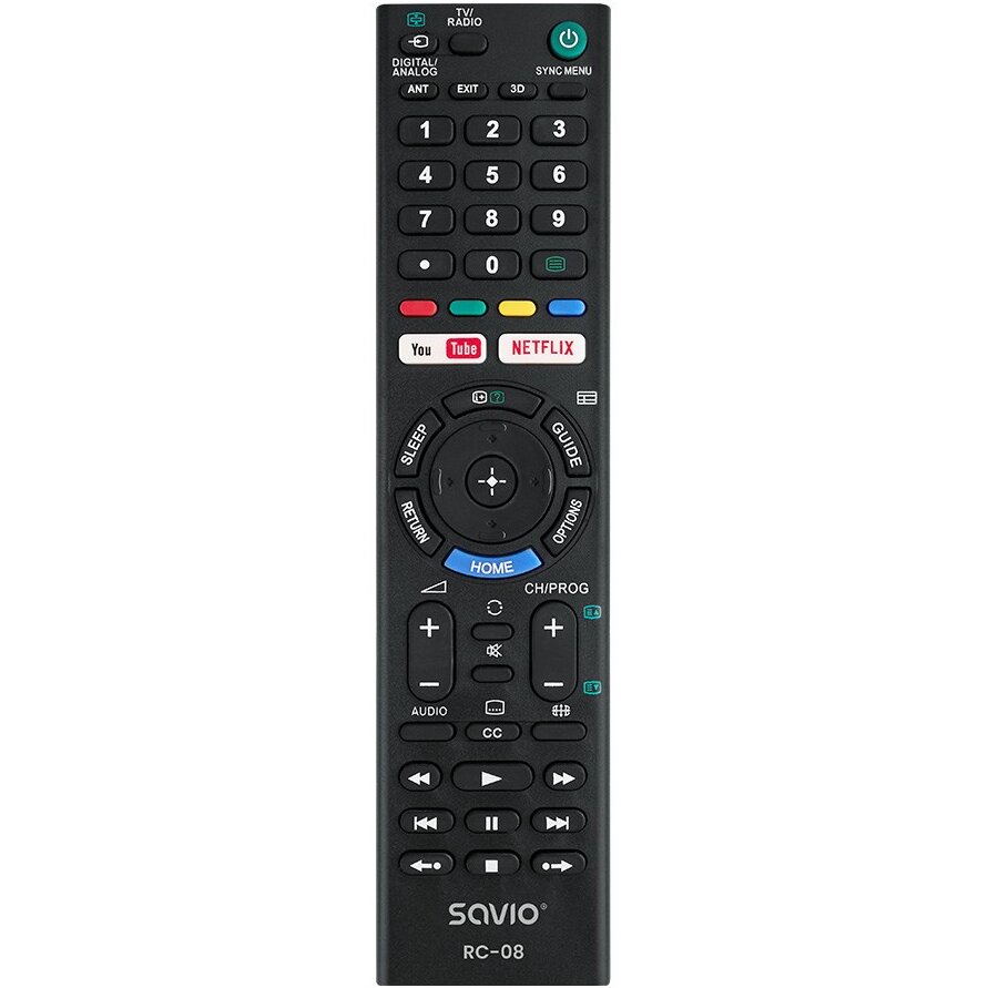 Telecomanda Savio RC-08 TV Press Buttons Negru