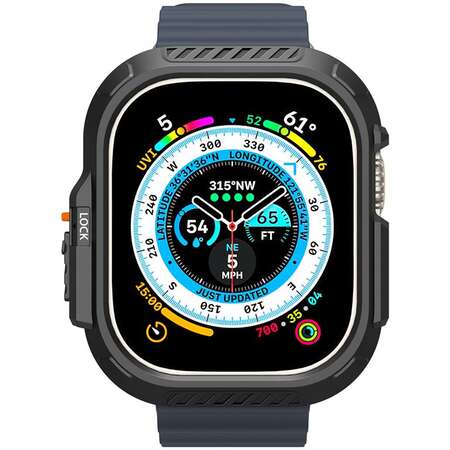 Accesoriu smartwatch Spigen Lock Fit compatibila cu Apple Watch Ultra/Ultra 2 49mm Black