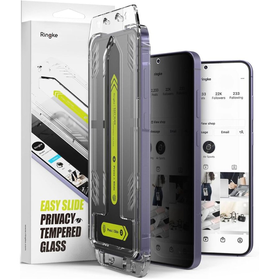 Folie protectie Easy Slide compatibil cu Samsung Galaxy S24 Privacy
