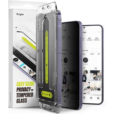 Folie protectie Ringke Easy Slide compatibil cu Samsung Galaxy S24 Privacy