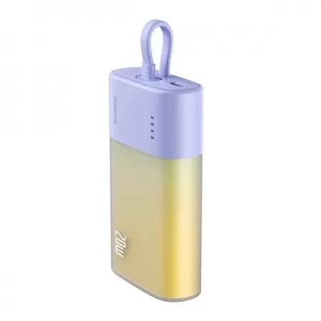 Baterie Externa Baseus Popsicle 5200mAh 20W Cablu Lightning Incorporat Violet