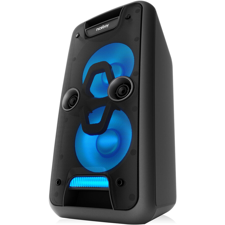 Boxa Portabila Party Boss 200W Bluetooth 5.1 FM USB AUX-IN MicroSD 8h IPX4 Microfon Telecomanda Ilum
