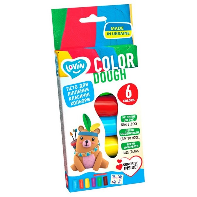 Set Plastilina Lovin 6 Bucati x 15gr Color