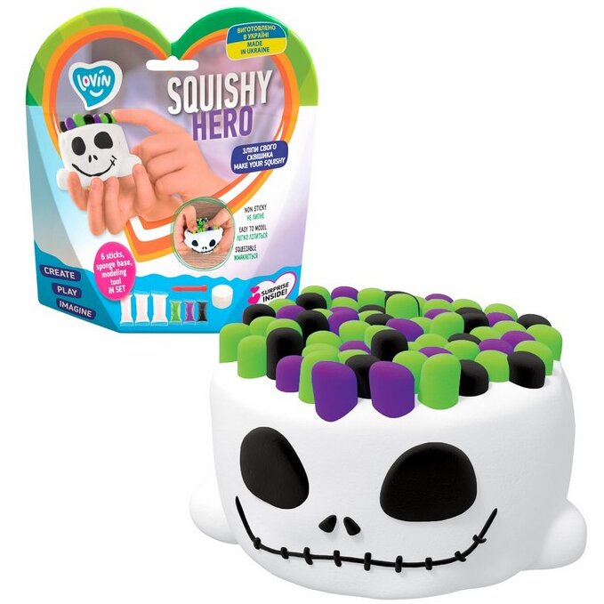 Set Air Clay cu Argila Usoara pentru Modelaj Lovin 6 Culori Squishy Hero Scary Ghost
