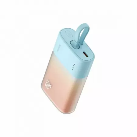 Baterie Externa Baseus Popsicle 5200mAh 20W USB-C Cablu incorporat Portocaliu