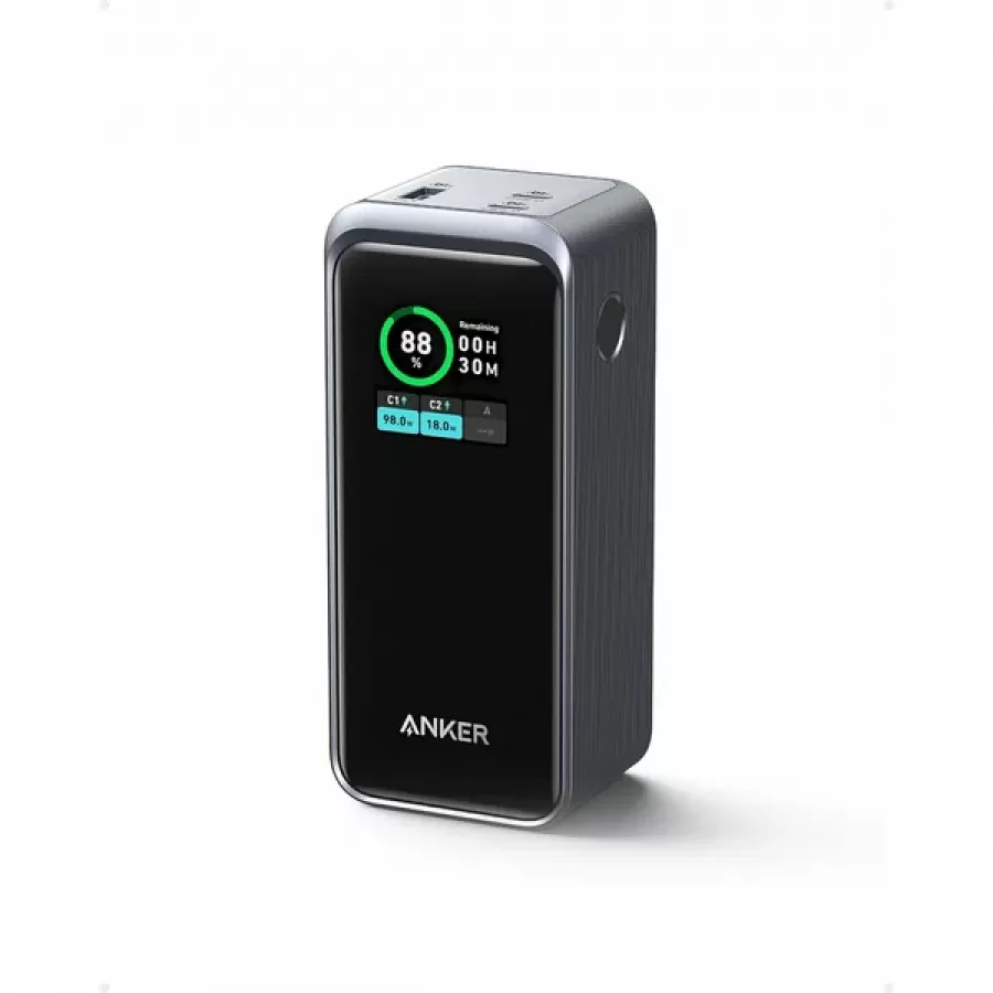 Acumulator Extern Anker Prime 20.000mAh 200W Smart Digital Display 2x USB-C 1x USB-A Negru