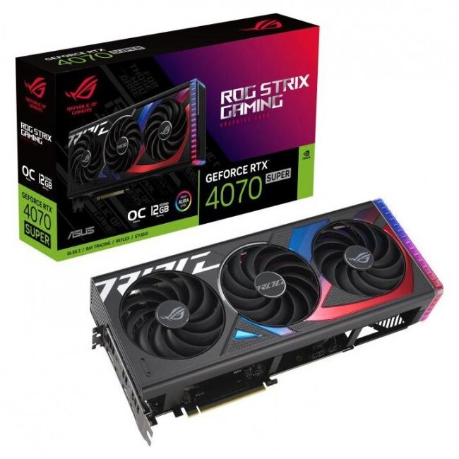 Placa Video GeForce RTX 4070 SUPER ROG STRIX OC 12GB DLSS 3