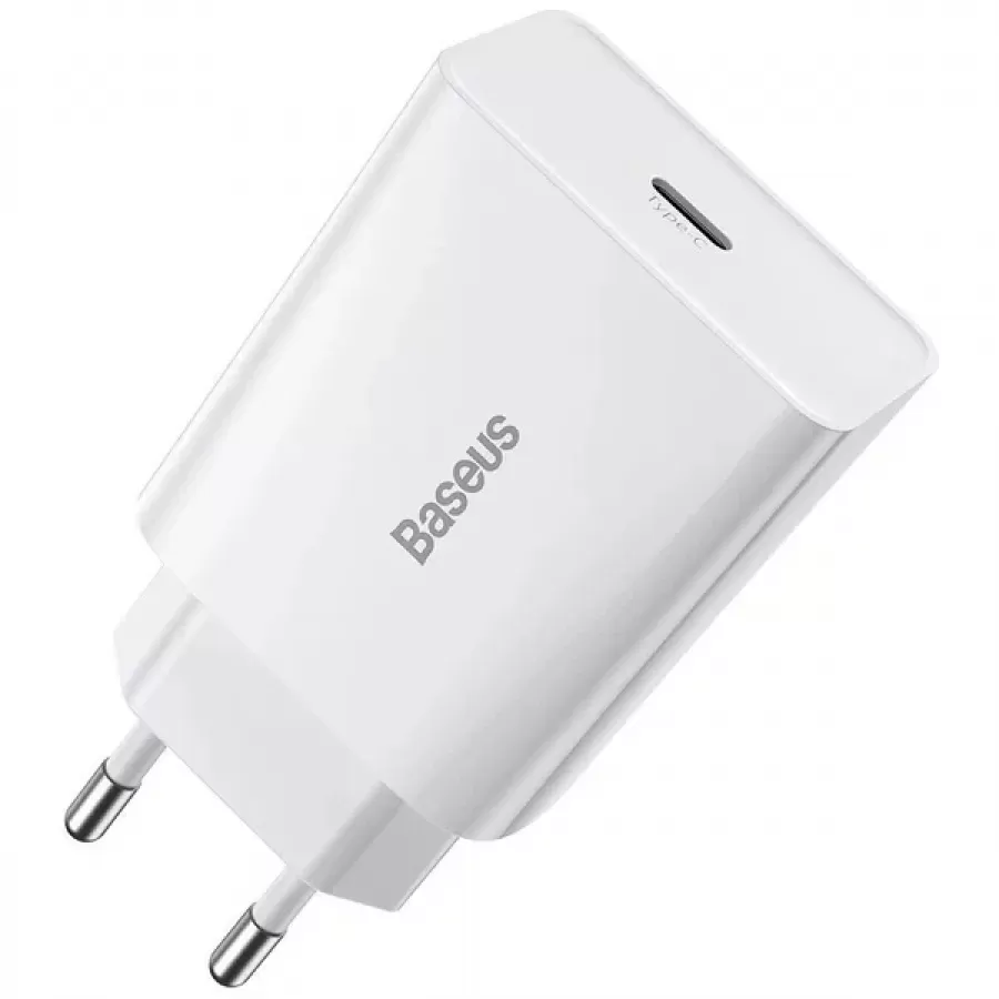 Incarcator Rețea Baseus Speed Mini Fast Charger 20W USB-C 3A Alb