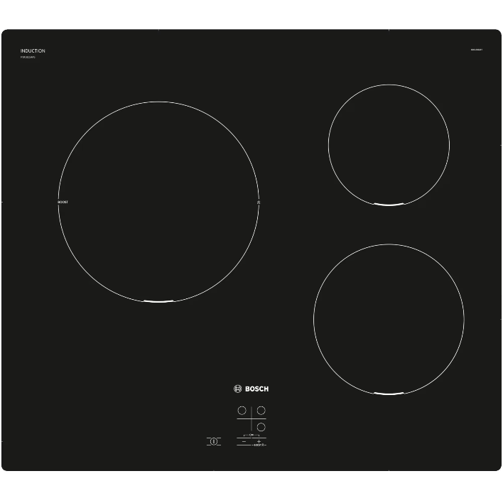 Plita PUC611AA5E Inductie Vitroceramica 3 Zone Gatit PowerBoost Negru