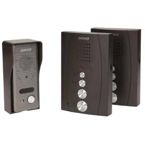 Interfon ELUVIO INTERCOM OR-DOM-RE-920/B 2 Receptoare Control Automat al Portilor Ultra-slim Negru