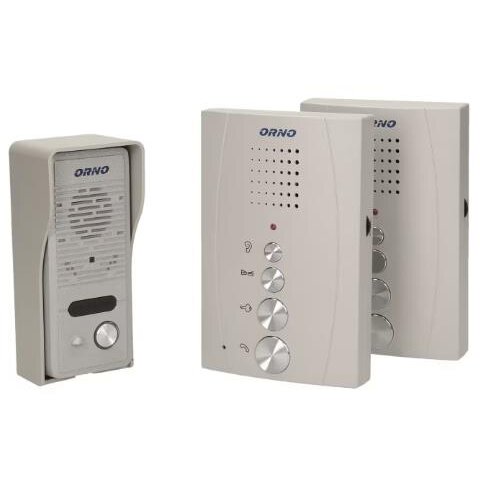 Interfon OR-DOM-RE-920/G 2 Receptoare Control Automat al Portilor Ultra-slim Gri