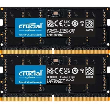 Kit Memorie Crucial SORAM Dual Channel DIMM D5 5200 64GB C42 K2 Negru