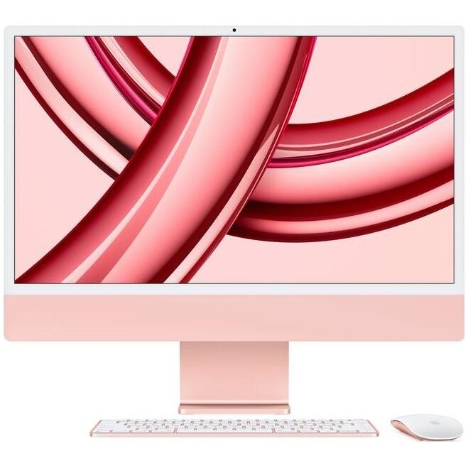 Sistem All in One iMac 24inch 4.5K Retina M3 8GB 256GB SSD macOS Pink