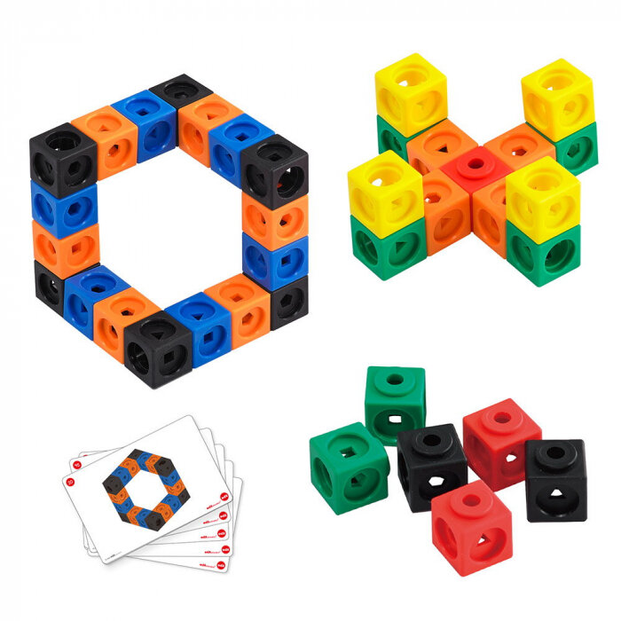 Jucarie Educativa Math Cubes 125 piese