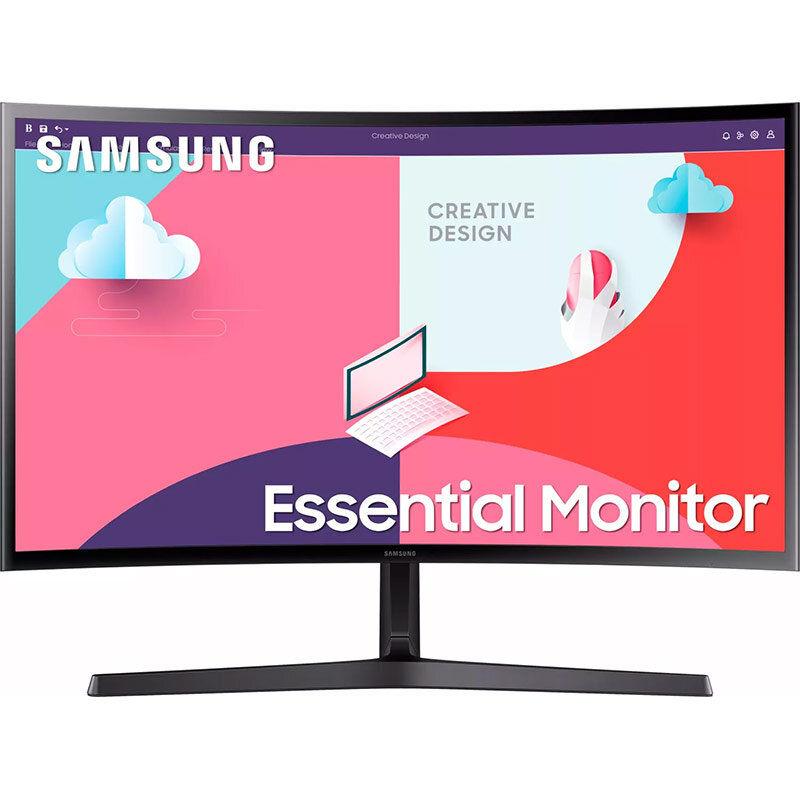 Monitor LED Curbat Essential S3 S36C LS27C366EAUXEN 27 inch FHD VA 4ms 75Hz Black