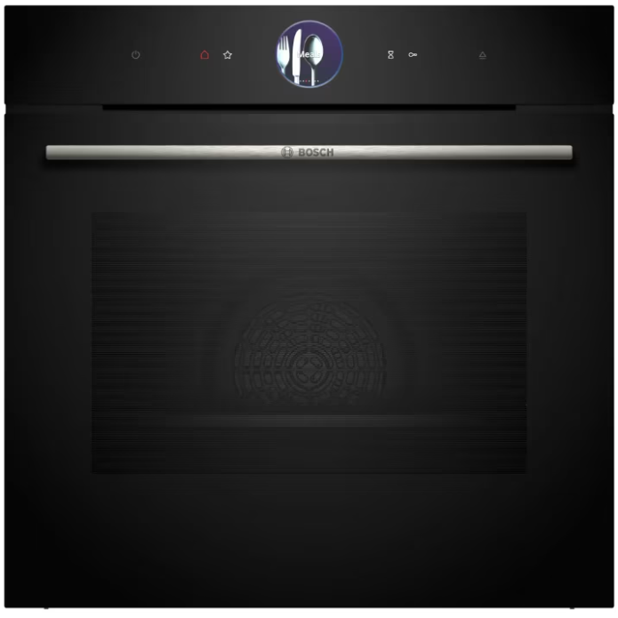 Cuptor Incorporabil Bosch HRG7361B1 Electric 71L Multifuncțional 20 Funcții Added Steam Autocurățare EcoClean Direct Grill Air Fry Home Connect Clasa A+ Negru