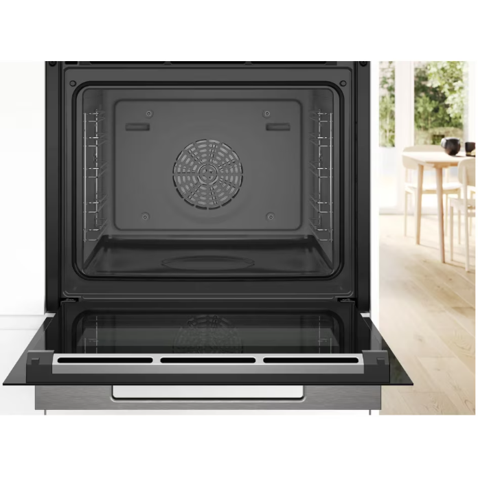 Cuptor Incorporabil Bosch HSG7584B1 Electric 71L Multifuncțional 23 Funcții Perfect Steam Air Fry Autocurățare EcoClean Direct Grill Home Connect Clasa A+ Negru — imaginea 4