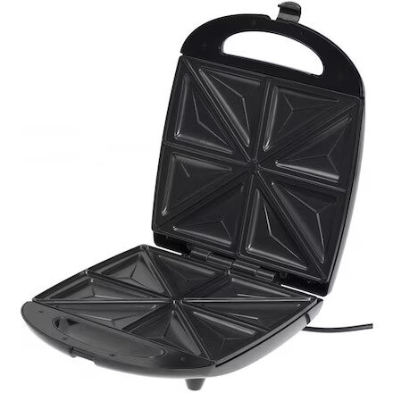 Sandwich Maker XL CR 3023 1100W Placi Antiaderente Negru/Argintiu