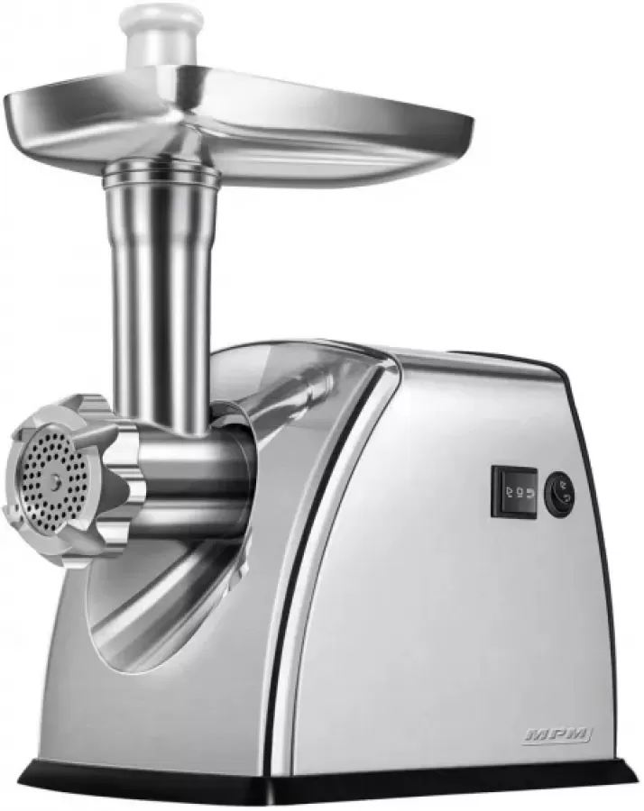 Mașina de Tocat Mpm MMM-07M 1800W Lama din oțel inoxidabil Funcție REVERSE 3 site de tăiere Accesoriu cârnați Gri