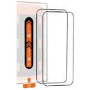 Orange Screen Guard compatibil cu iPhone 15 Black