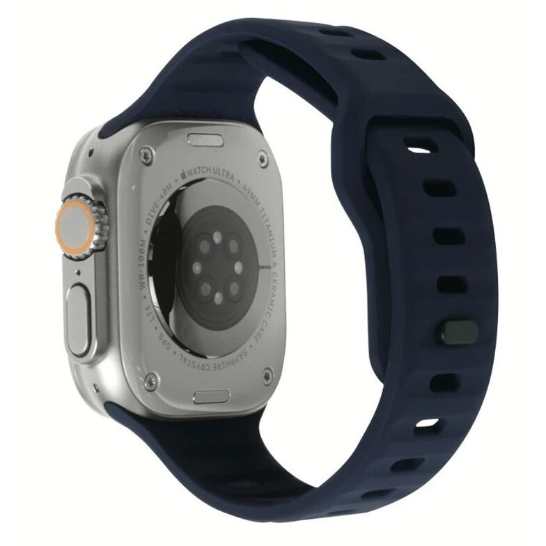 Accesoriu smartwatch Strap compatibila cu Apple Watch 4/5/6/7/8/9/SE/Ultra1/2 42/44/45/49mm Navy Blu