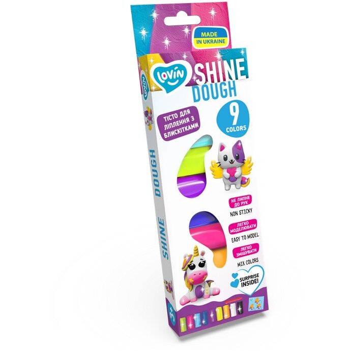Set Plastilina Lovin Shine 9 Culori x 15gr