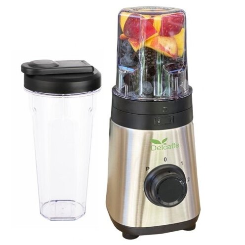 Blender DelCaffe Yoga Refresh 2 Recipiente Capac 0.6l  0.3l 300W  2 Trepte  Viteza Inox