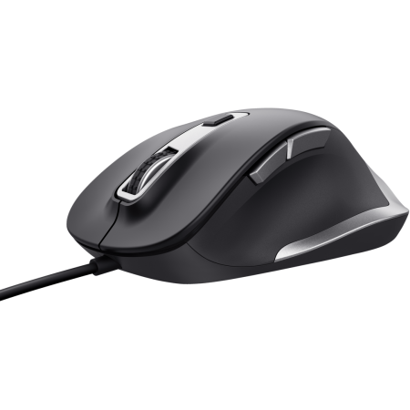 Mouse Optic Trust Fyda, cu fir, USB, 5000 DPI (Negru) - imagine 3