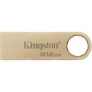Memorie USB Kingston Technology DataTraveler 512GB 220MB/s Metal USB 3.2 Gen 1 SE9 G3 Auriu