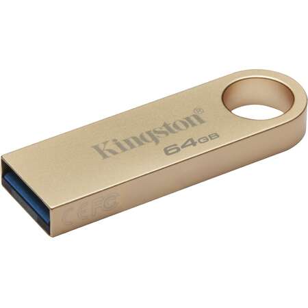 Memorie USB Kingston Technology DataTraveler 64GB 220MB/s Metal USB 3.2 Gen 1 SE9 G3 Auriu