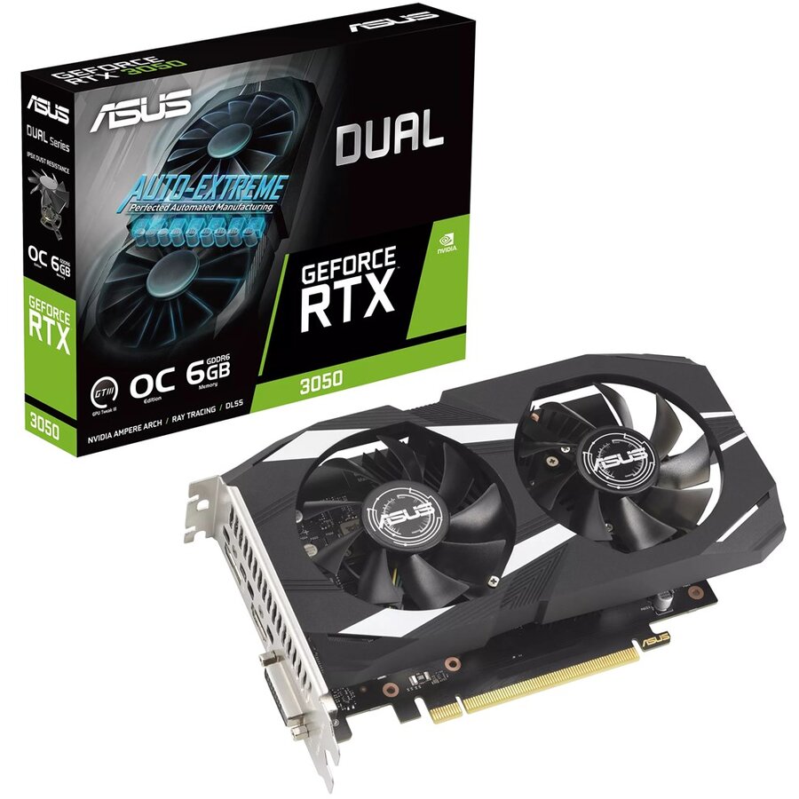 Placa Video Dual    NVIDIA GeForce RTX 3050 6GB GDDR6