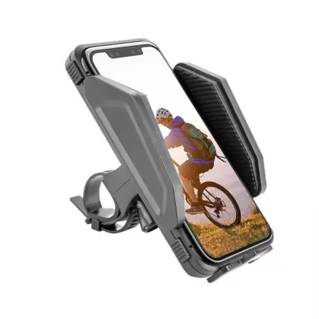 Suport Telefon Pentru Bicicleta Procart Reglabil Latime 59-98mm Fixare Ghidon Negru